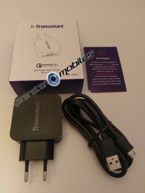 accessoires - [TEST - TronsmartDirect] Chargeur secteur Quick Charge 3.0 USB 742863IMAG0022