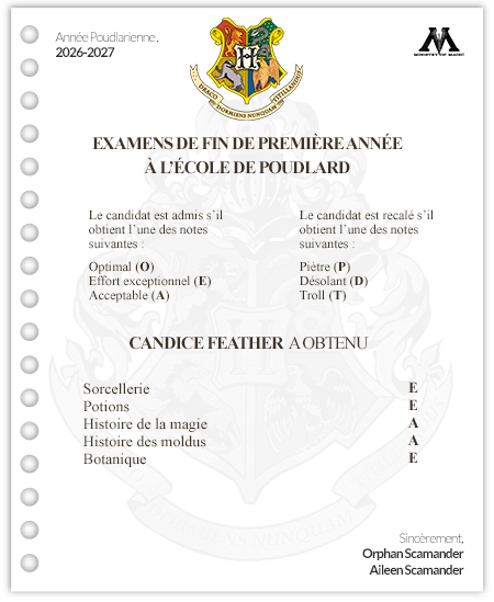 [EXAMENS #1] Résultats des examens de l'année 2026/2027 748593ExamCandiceFeather