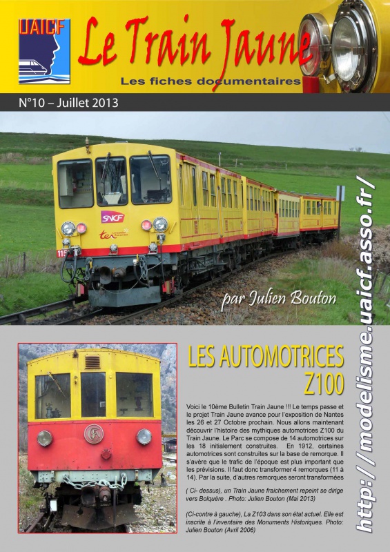 Fiches documentaires UAICF sur motrice train jaune 752031tj10Page1