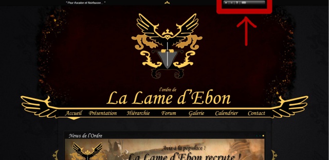 l'Ordre de La Lame d'Ebon / Recrutement : OFF / REPRISE INTERNE DU PROJET 774557Theme