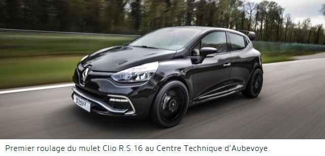 Clio R.S.16 - Le Savoir-Faire De Renault Sport Concentré Dans Un Concept-Car  785437muletClioRS16