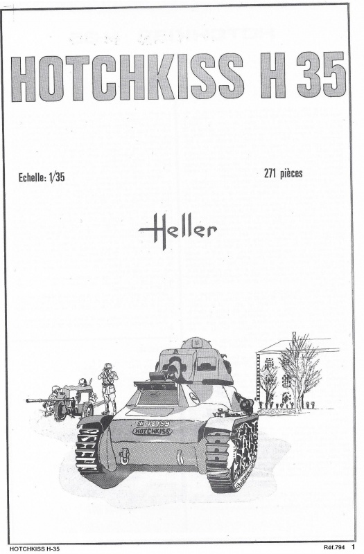 HOTCHKISS H-35 et canon de 25 modèle 1934 1/35ème Réf L 794 787941H35001