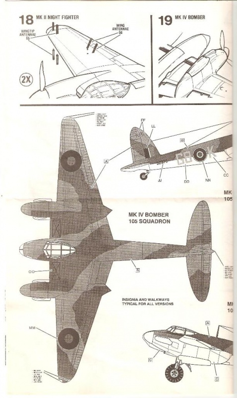  Mosquito Mk II/IV/FB VI [ Monogram ] 1/48 801632MosquitoMonogram007