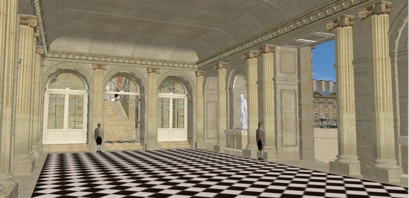 Reconstitution virtuelle du Palais des Tuileries, états Premier Empire et Second Empire 842573vestibule7