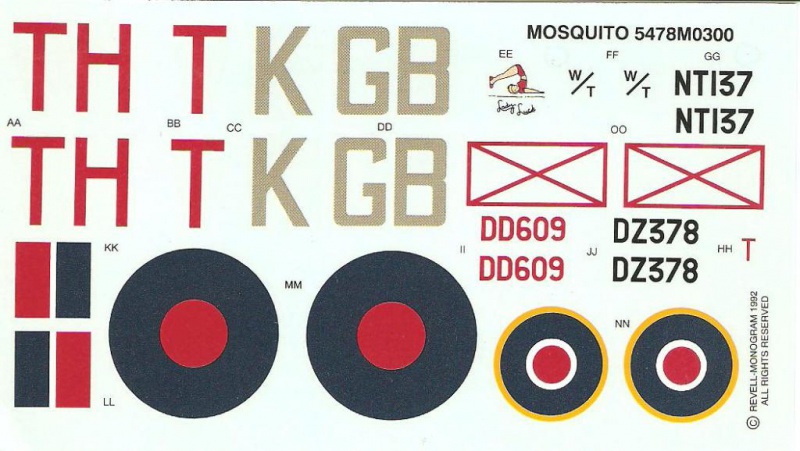  Mosquito Mk II/IV/FB VI [ Monogram ] 1/48 846733MosquitoMonogram010