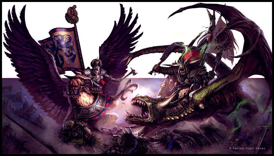 [Warhammer Fantasy Battle] Images diverses 881581EmperorKarlFranzonGriffonversesOrcWarlordonWyvern