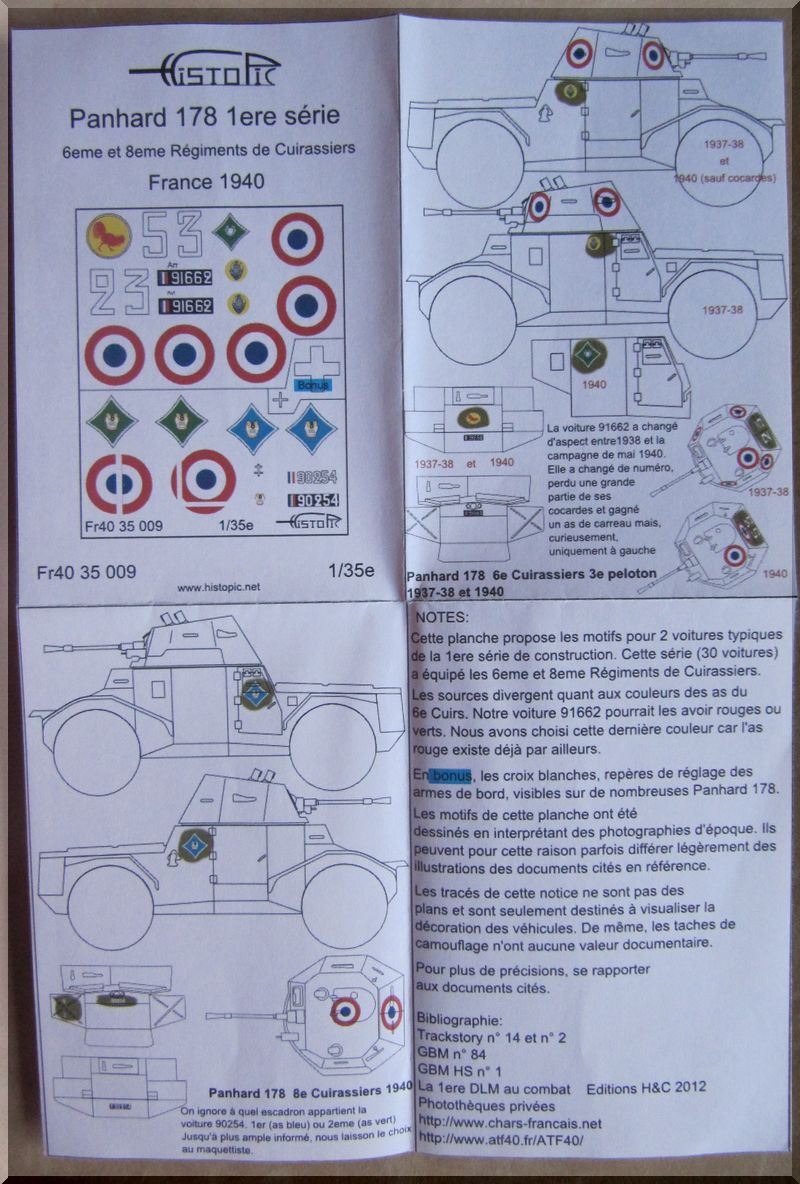 Panhard 178 AMD-35 - ICM - 1/35ème - Page 5 887377planchehistopic3