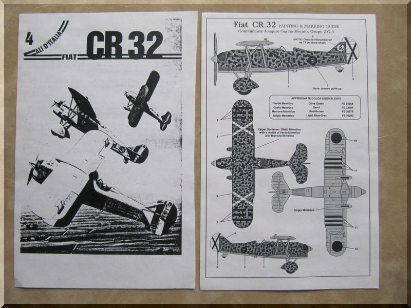 Fiat CR-32 - Classic Airframes 1er version - 1/48ème 892568dcoespagne