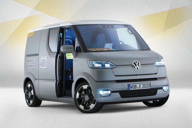 Volkswagen eT! Concept électrique destiné à la Poste allemande 895877VolkswageneTConcept3