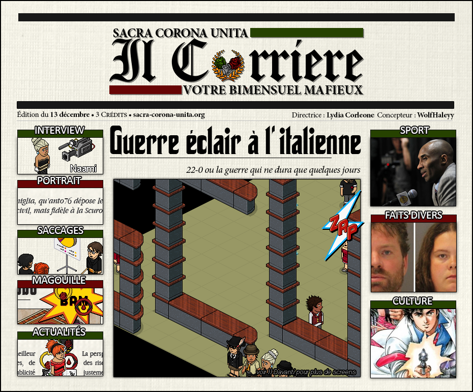  Il Corriere N°5 du 13 décembre 2015	 900248IlCorrierecouvcopie