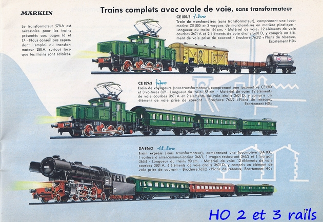 Coffrets Märklin 1936 - 1968 (rouges, noirs, verts ou bleus) 900919Marklincatalogue19562R