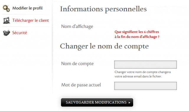 [GW²] Changer son nom de compte 902598compte