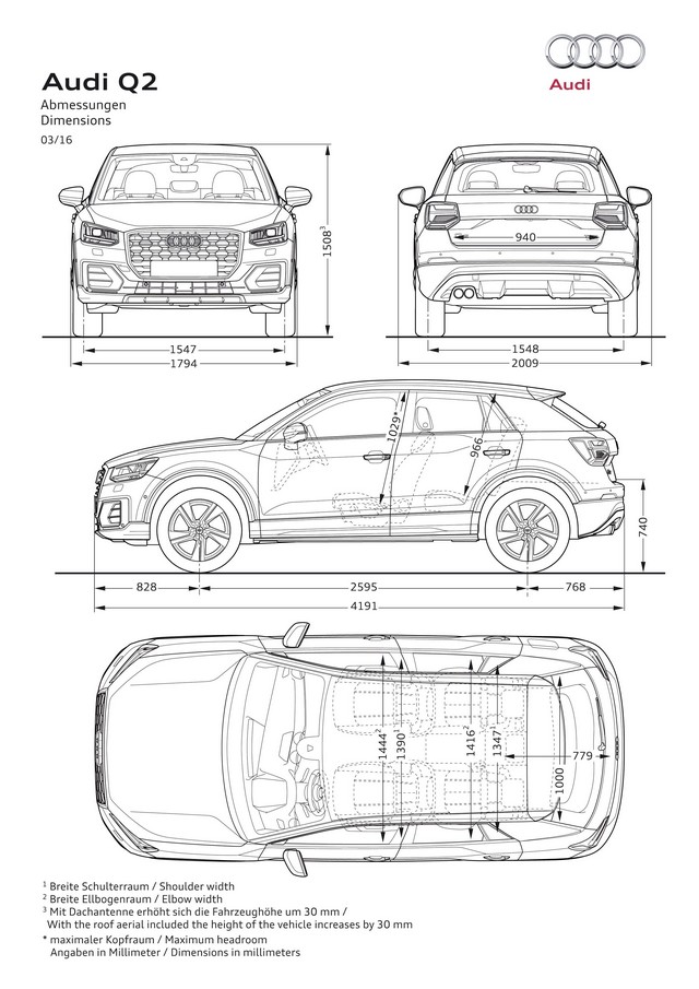 L’Audi Q2 – Un SUV urbain, agile, au nouveau design  914305AudiQ2ecorche8