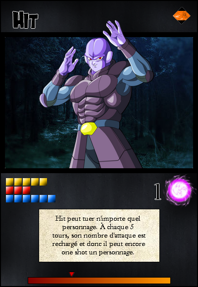 Jeu de cartes RPGDBZ 932055HitcarteN13