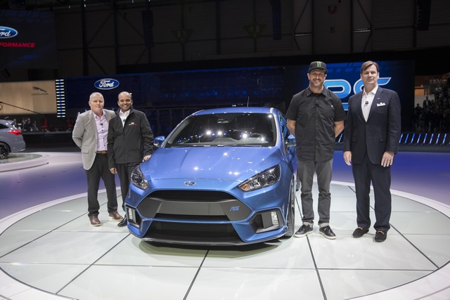 La toute nouvelle Focus RS, en première mondiale sur un salon automobile, inaugure une transmission intégrale 956080FordGeneva2015PressConference55