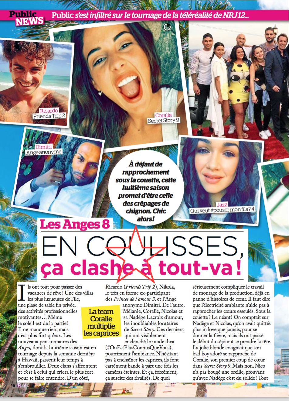 Les Anges  saison 8 + le mag - La presse 961815Capturedecran20160121a185659