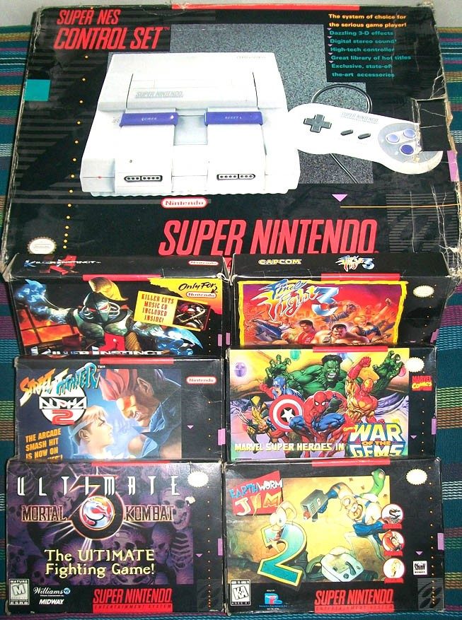 lot super nintendo console + jeux en boite  962891supernintendo6juegos17345MLA20136763688072014F