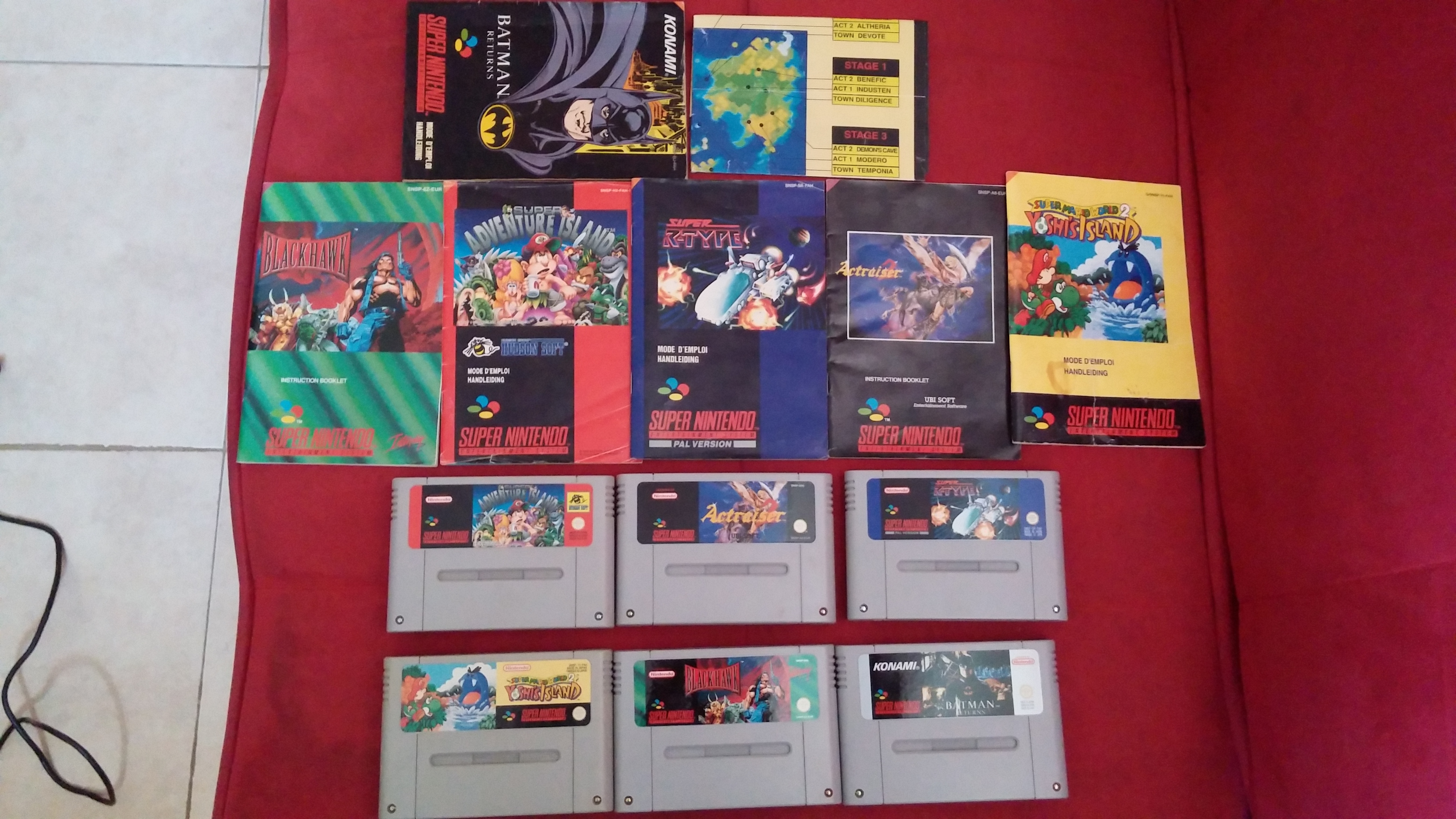 Vends Lot jeux Super Nintendo Complet 966326CAM00677