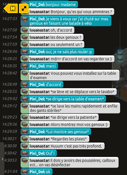 [CHU] Rapports d'actions RP de louanastar 967967RP1