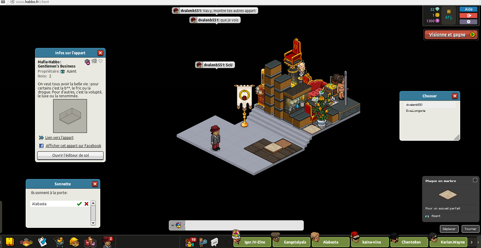  [Kaiserin/Val.Corleone] Mafia-Habbo : Bureau d'Azent	 969598AprsMafiaHabbobureaudazent