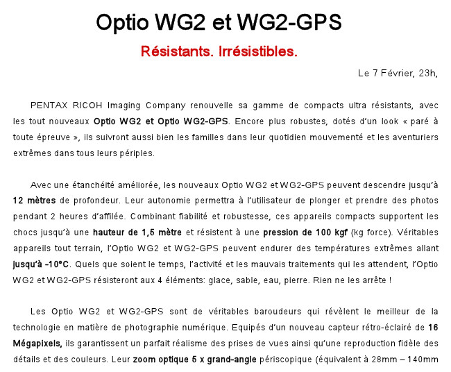 Fil dédié au Pentax WG2 et WG2 GPS 982111Pressepapiers2