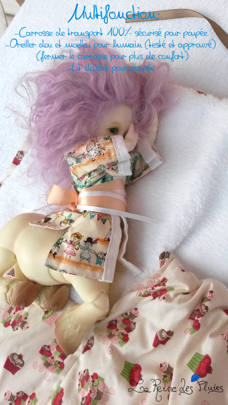 La Reine des Pluies: Carrosses pour dolls:tissus little doll 218795lit