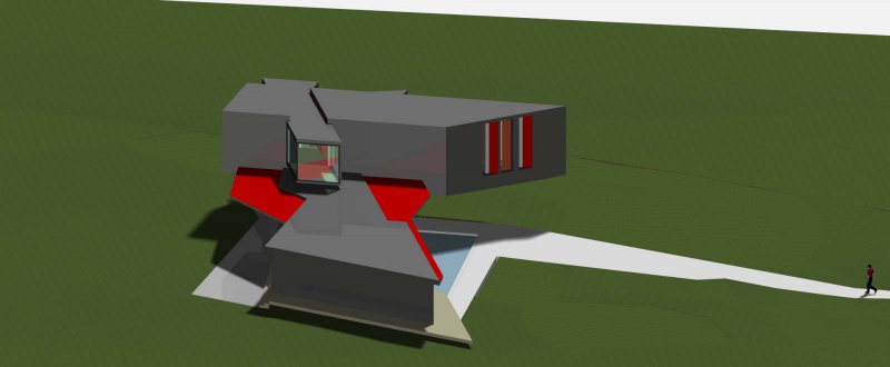 Challenge thème : "modélisation et rendu d'une maison atypique" - Kemalia - Archicad17 / Autocad15 / Artlantis 5 / Photoshop CC 252835Vue14rglagesconseills