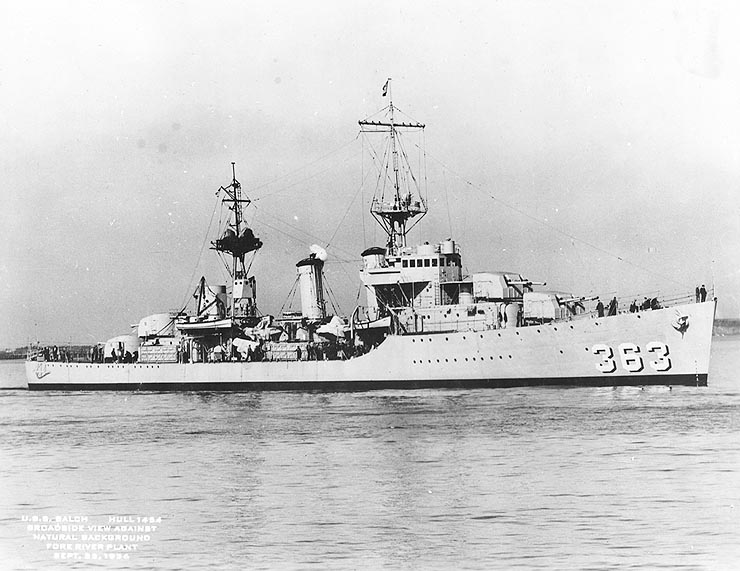 USN DESTROYERS CLASSE PORTER 274273USSBalchDD363