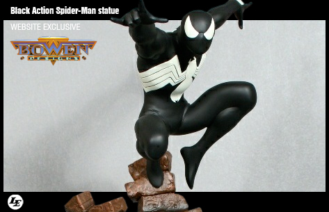 [Bowen] Black Action Spider-Man statue - WEBSITE EXCLUSIVE 291169black