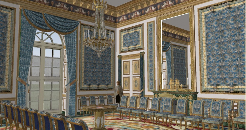Reconstitution virtuelle du Palais des Tuileries, états Premier Empire et Second Empire 294645SSI5