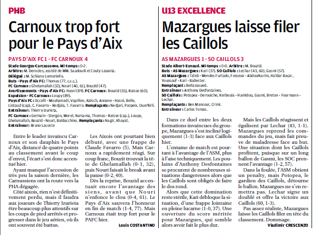  Pays d'Aix FC  AIX-EN-PROVENCE // PH  - Page 30 312789131c
