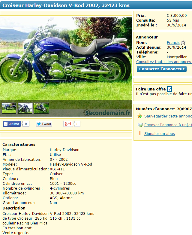 Escroqueries sur le Bon-Coin par le Forum Passion-Harley - Page 25 324929vrod