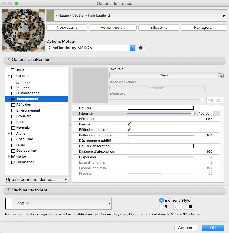 [ ARCHICAD ] [TUTO] Haies 3D avec CineRender 328883Capturede769cran20150106a768101134