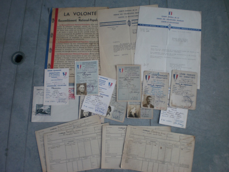 Quelques documents Vichy : LVF, LFC, RNP ... 334745P9253720