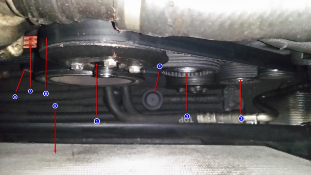 Changer les courroies sur BMW e46 330i 