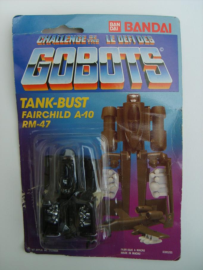 GO BOTS / ROBO MACHINE Gobots - Tonka Bandai 355764TankBustblisterautocollant