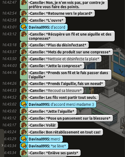 [C.H.U] Rapports d'actions RP de -Camxlle- 364431RPDAVINA2