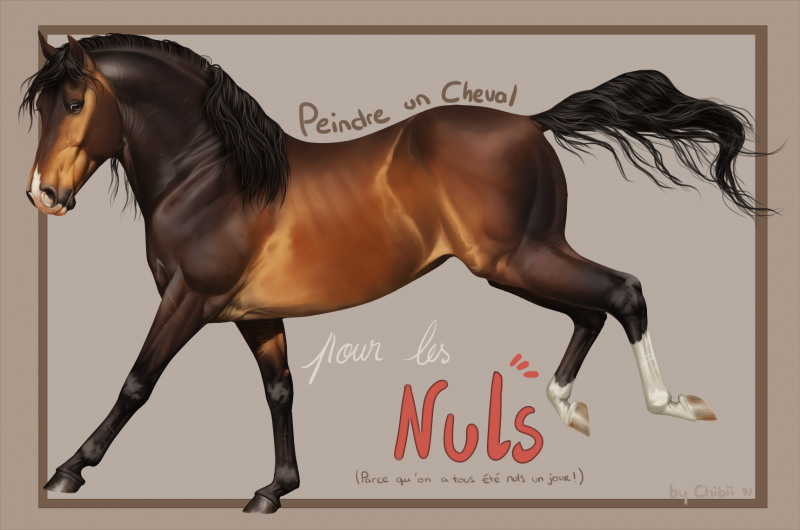 PEINDRE UN CHEVAL pour les nuls! - By Chibii 376316head