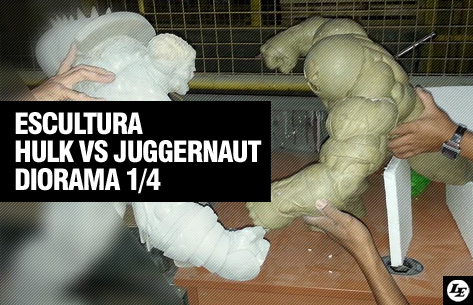 [Escultura] Hulk vs Juggernaut Diorama - 1/4 scale | Halimaw Sculptures 378705344