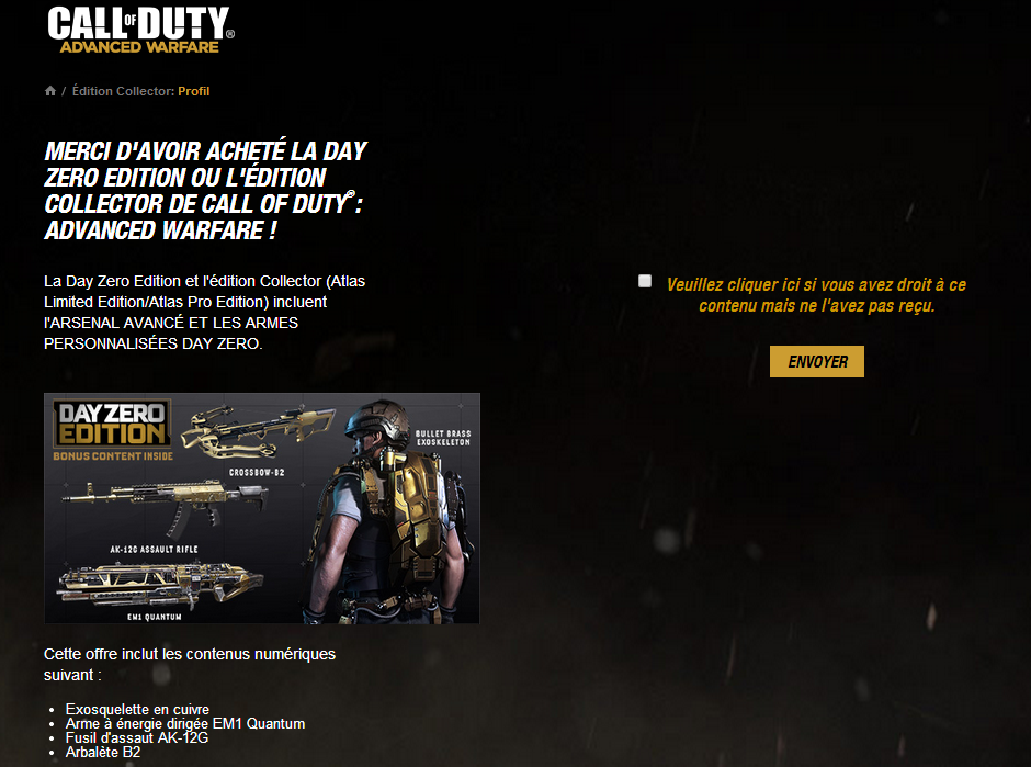 DLC Call Of Duty Advanced Warfare DayOne ( Multiplateforme ) ( Expiré ) 382020Sanstitre1