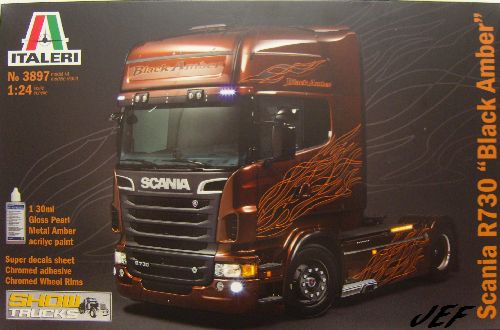 [ITALERI] SCANIA R730 BLACK AMBER Réf 3897 399098SCA001