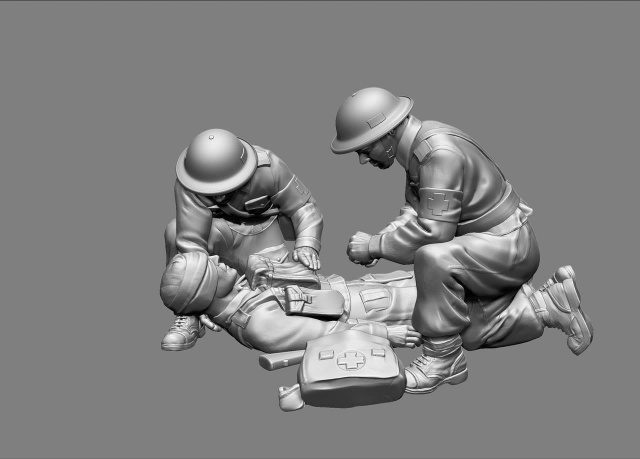 Figurines Zvezda 1/72e : Personnel médical anglais WWII 403310Personnelmdicalanglais2