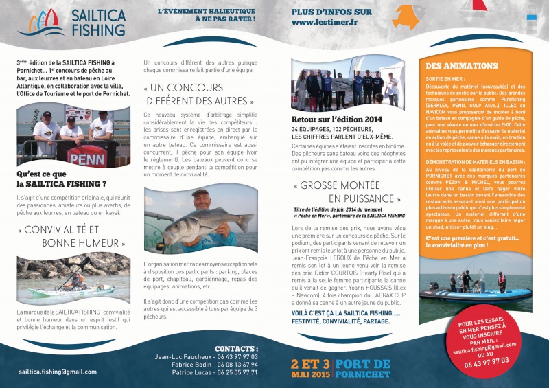 SAILTICA FISHING 2015: 2 et 3 mai..... toujours à Pornichet - Page 4 409883DossierA5Sailticaverso