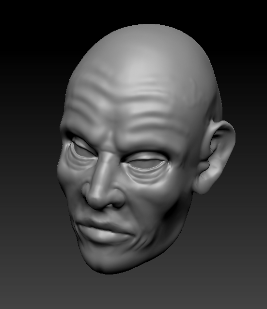 3D avec Zbrush visage humain 426542visagetroisquarts