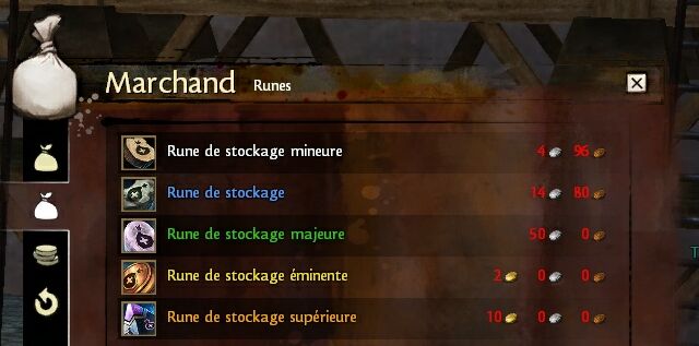 [GUIDE] La gestion de l'inventaire dans Guild Wars 2 433494runestock