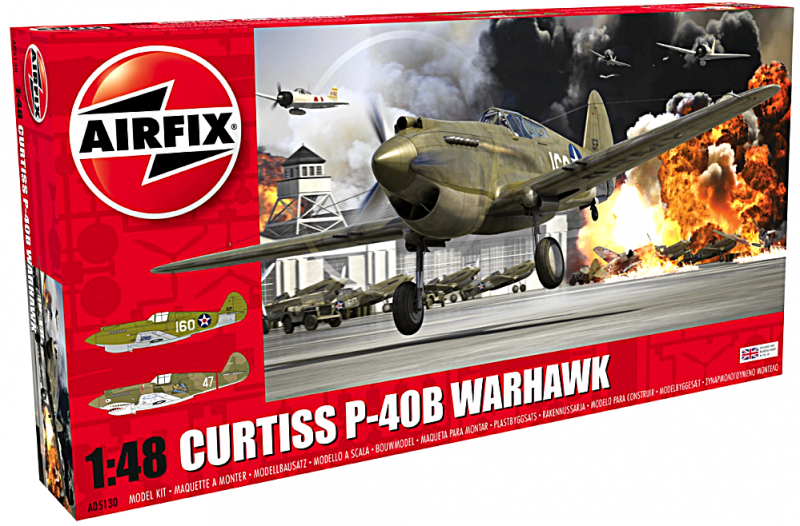 [Airfix] Curtiss P-40B "Flying Tigers" (Réf. A05130) 455401P40BAirfixA05130001