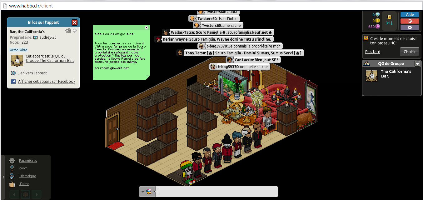 [Wallas-Tatsu] Bar, The California's.  [Mafia-Habbo] 464535apre