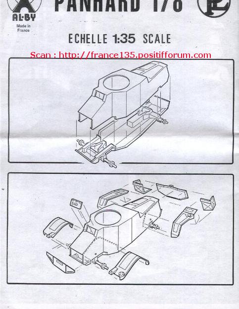 AMD 178 Panhard Tourelle CDM 25 mm. ALBY, 1/35, ref 413. Résine et plastique injecté. 488539AMDPanhard178TourelleCDM25mmALBYRef41313502