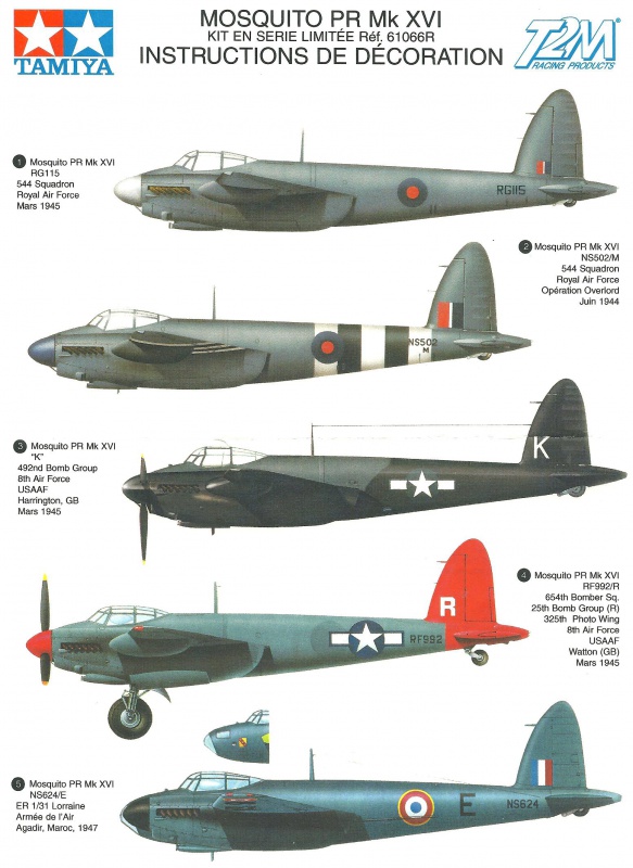 Mosquito B Mk.IV/Pr Mk IV [ Tamiya ] + Kit T2m 526122MosquitoPrMkXVITamiya015