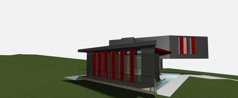 rendu - Challenge thème : "modélisation et rendu d'une maison atypique" - Kemalia - Archicad17 / Autocad15 / Artlantis 5 / Photoshop CC 550800Vue25rglagesconseills